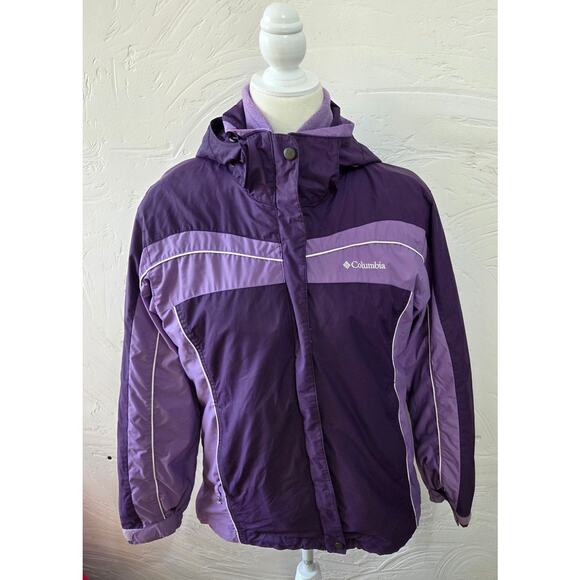 Colombia Interchange 3 in 1 Purple Hooded Winter Jacket Woman's Size Small - Picture 1 of 8